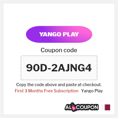 Coupon for Yango Play (90D-2AJNG4) First 3 Months Free Subscription