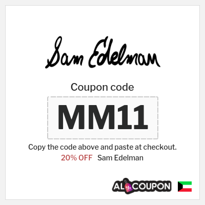 Coupon discount code for Sam Edelman 20% OFF