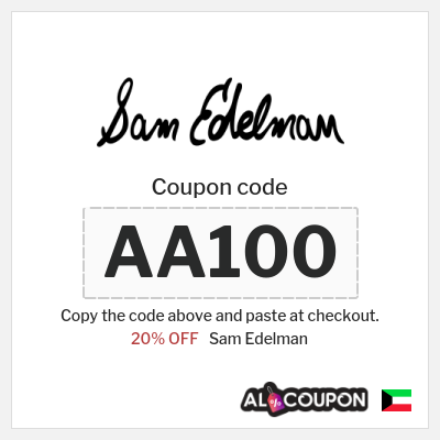 Sam Edelman Coupon (AA100) Sam Edelman Coupon Code 2026