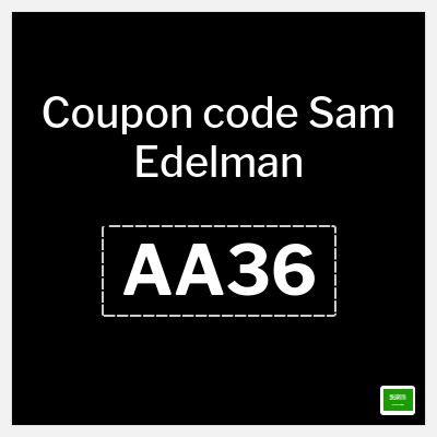 Coupon for Sam Edelman (AA40) SAR 296 Off + Coupon 20%