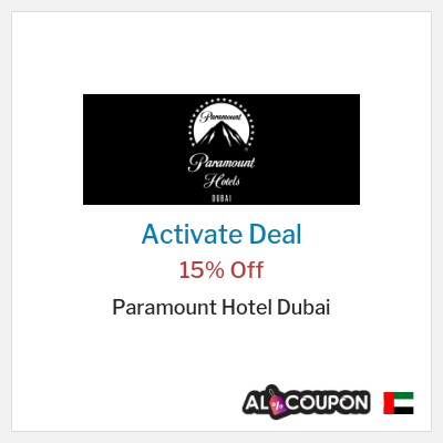 Coupon discount code for Paramount Hotel Dubai 15% Off