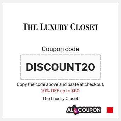 Coupon discount code for The Luxury Closet Up to $60