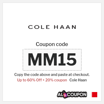 Coupon for Cole Haan (MM15) Up to 60% Off + 20% coupon
