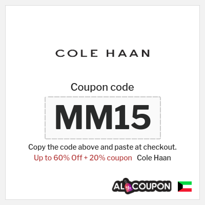 Coupon for Cole Haan (MM15) Up to 60% Off + 20% coupon