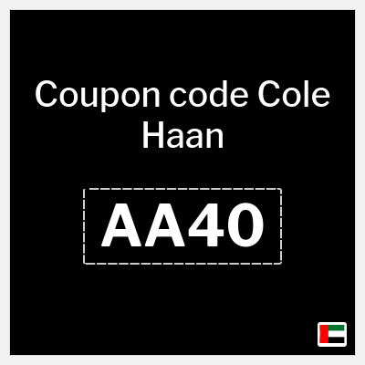 Coupon for Cole Haan (AA40) Up to 60% Off + 15% coupon
