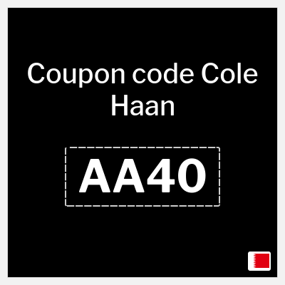 Coupon for Cole Haan (AA40) Up to 60% Off + 15% coupon