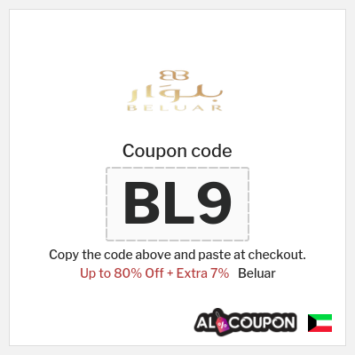 Coupon for Beluar (BL9) Up to 80% Off + Extra 7%