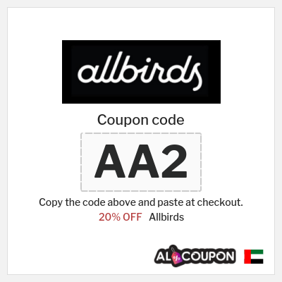 Coupon for Allbirds (AA2) 20% OFF
