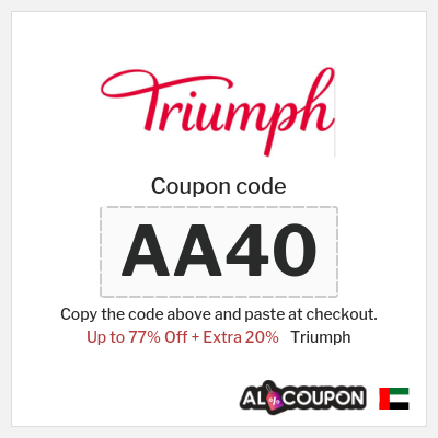 Coupon for Triumph (AA40) Up to 77% Off + Extra 20%
