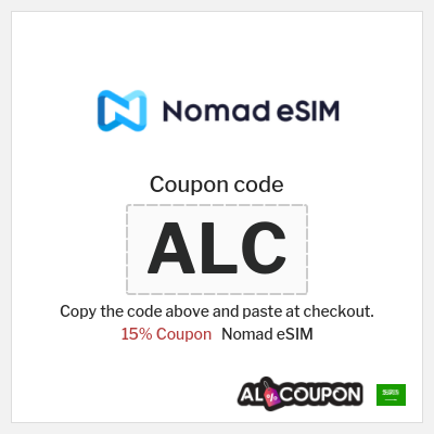 Nomad eSIM Coupon (ALC) Nomad eSIM Discount Code on All Plans