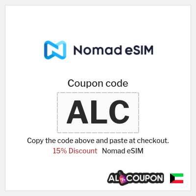 Coupon for Nomad eSIM (ALC) 15% Discount