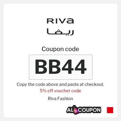 Coupon for Riva Fashion (BB44) 5% off voucher code