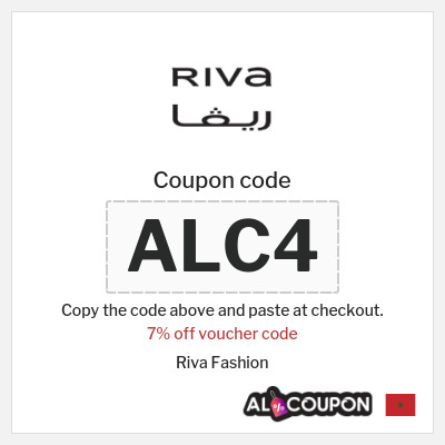 Coupon for Riva Fashion (ALC4) 7% off voucher code