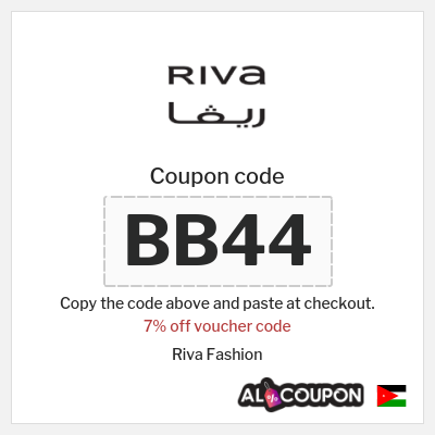 Coupon for Riva Fashion (BB44) 7% off voucher code