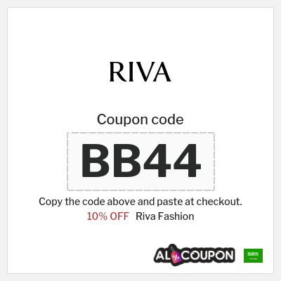 Coupon for Riva Fashion (BB44) 10% OFF