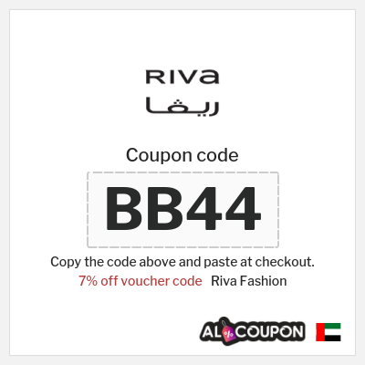 Riva Fashion Coupon (BB44) Riva codes & coupons | 7% Off + Up to 50% Sale