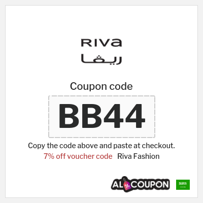 Riva Fashion Coupon (BB44) Riva codes & coupons | 7% Off + Up to 50% Sale