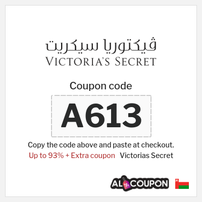 Coupon for Victorias Secret (A613) Up to 93% + Extra coupon