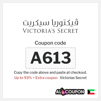 Coupon for Victorias Secret (A613) Up to 93% + Extra coupon