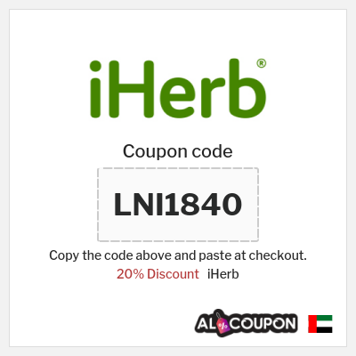 Coupon discount code for iHerb Exclusive 20% Coupons & Discounts