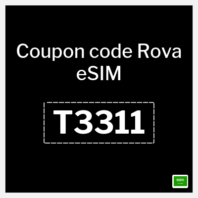 Coupon for Rova eSIM (T3311) 15% OFF