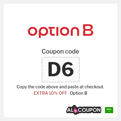 Coupon for Option B (D6) EXTRA 10% OFF