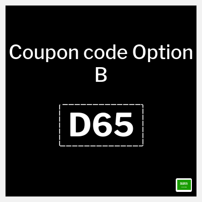 Coupon for Option B (D65) Perfumes for SAR 55 + Extra Coupon