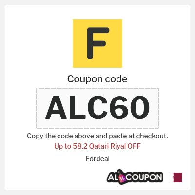 Coupon for Fordeal (ALC60) Up to 58.2 Qatari Riyal OFF