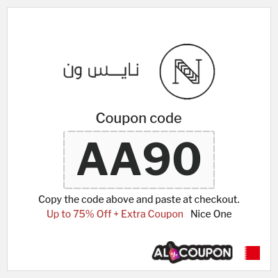 Coupon for Nice One (AA90) Up to 75% Off + Extra Coupon