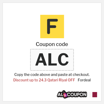 Coupon for Fordeal (ALC) Discount up to 24.3 Qatari Riyal OFF