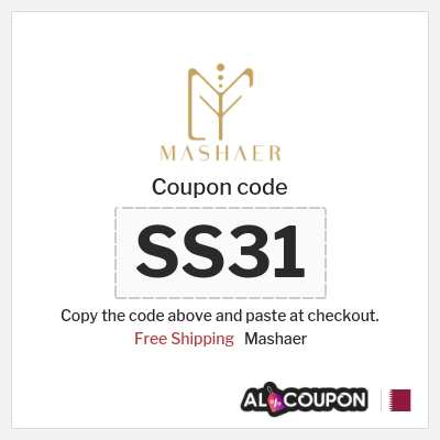 Coupon for Mashaer (SS31) Free Shipping