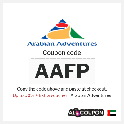 Coupon for Arabian Adventures (AAFP) Up to 50% + Extra voucher