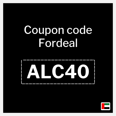 Coupon for Fordeal (ALC40) 39.2 Dirham discount
