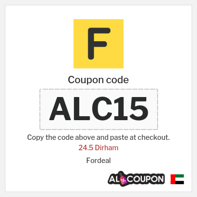 Coupon for Fordeal (ALC15) 24.5 Dirham