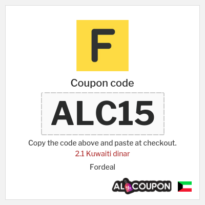 Coupon for Fordeal (ALC15) 2.1 Kuwaiti dinar