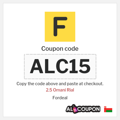 Coupon for Fordeal (ALC15) 2.5 Omani Rial