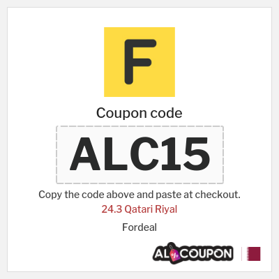 Coupon for Fordeal (ALC15) 24.3 Qatari Riyal