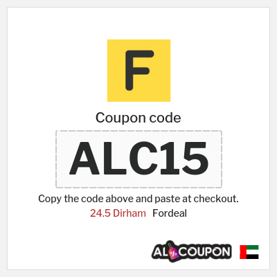 Coupon for Fordeal (ALC15) 24.5 Dirham