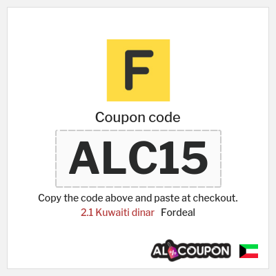 Coupon for Fordeal (ALC15) 2.1 Kuwaiti dinar