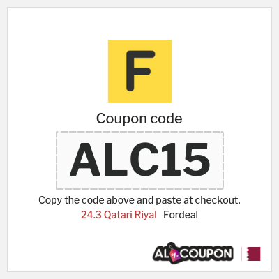 Coupon for Fordeal (ALC15) 24.3 Qatari Riyal