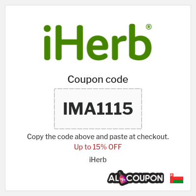 Coupon for iHerb (IMA1115) Up to 15% OFF