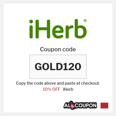 iHerb Coupon (GOLD120) iHerb Offers | Up to 50% OFF + 10% Coupon