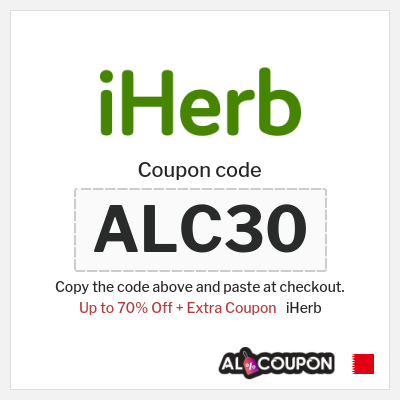 Coupon for iHerb (ALC30) Up to 70% Off + Extra Coupon