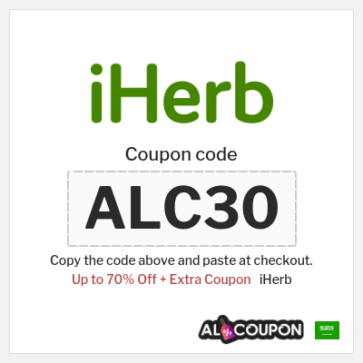 Coupon for iHerb (ALC30) Up to 70% Off + Extra Coupon
