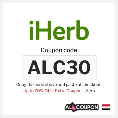Coupon for iHerb (ALC30) Up to 70% Off + Extra Coupon