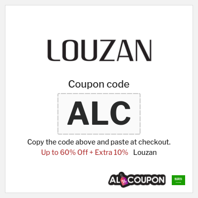Coupon for Louzan (ALC) Up to 60% Off + Extra 10%