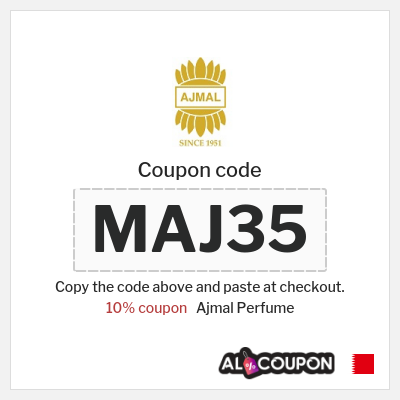 Coupon for Ajmal Perfume (MAJ35) 10% coupon