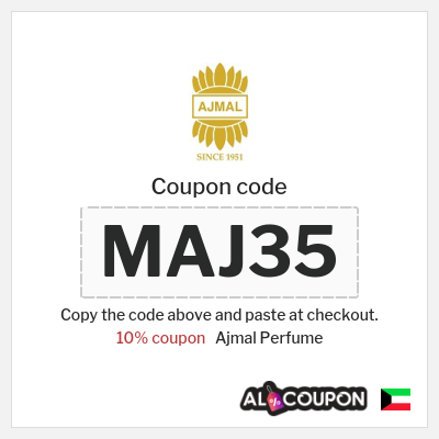 Ajmal Perfume Coupon (MAJ35) Ajmal Sitewide Discount Code