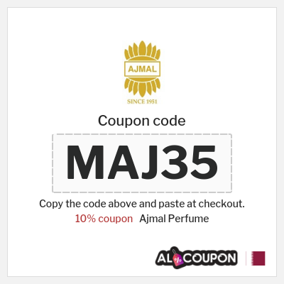 Coupon for Ajmal Perfume (MAJ35) 10% coupon