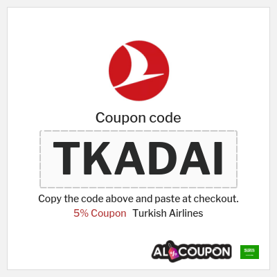 Turkish Airlines Coupon (TKADAI) Turkish Airlines Promo Code 2026